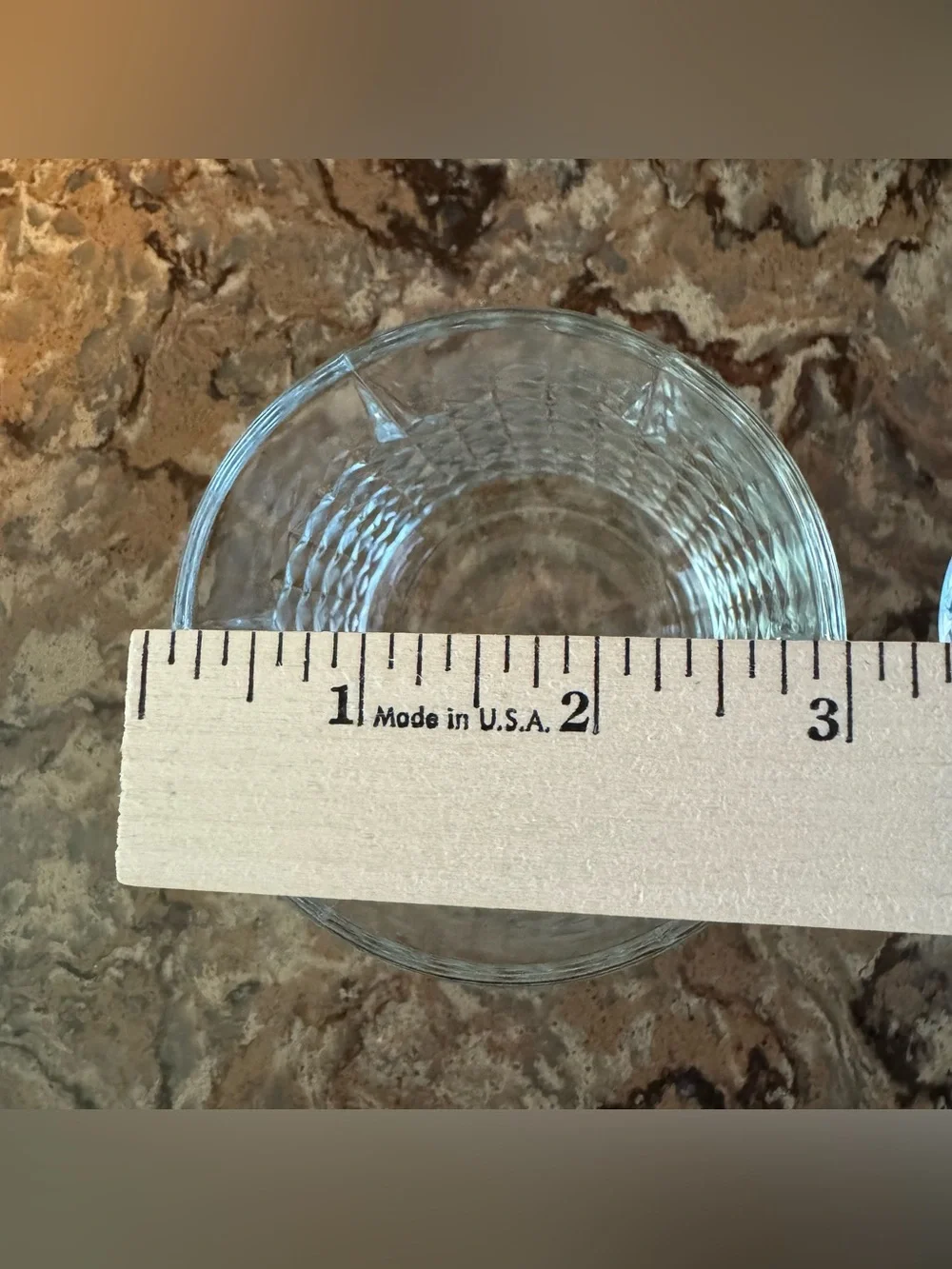Ikea FRASERA Glasses Whiskey Cocktail Rocks Old Fashioned Diamond Clear Set of 2